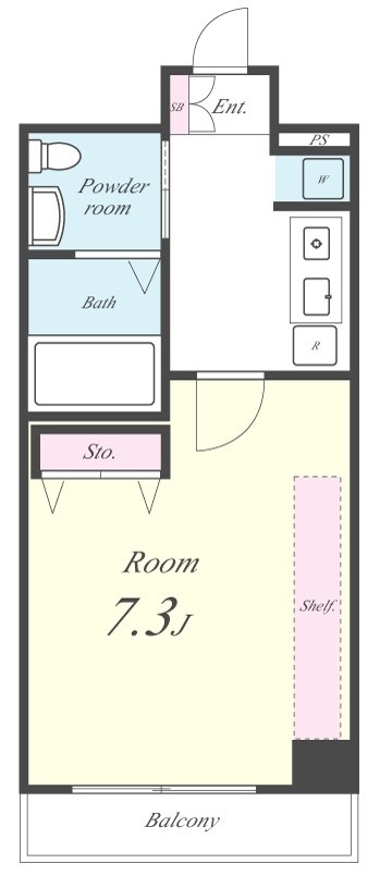 セイワパレス堂島シティ 0707号室 間取り