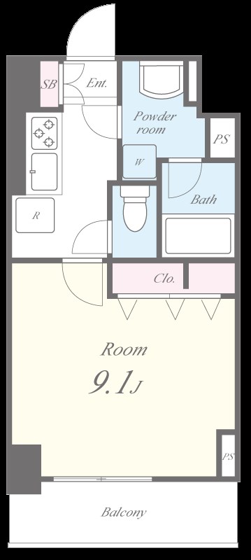 月島リバーサイドハイツ 間取り図