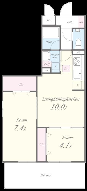Sky Nova 間取り図