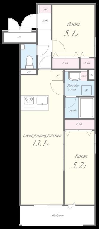 Sky Nova 間取り図