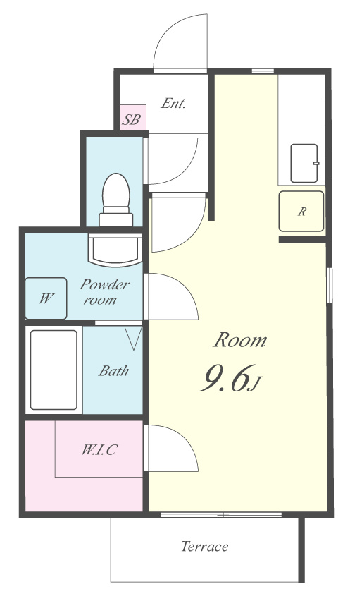 casa noble 106号室 間取り