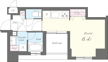 エリートタウン日本橋 間取り図