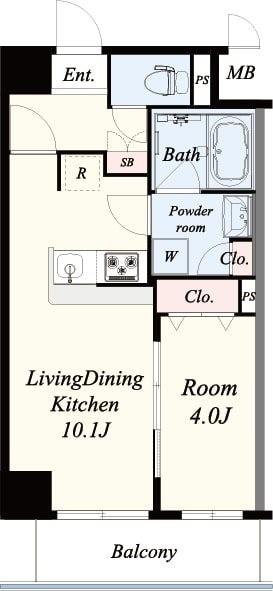 中条プレイス 207号室 間取り