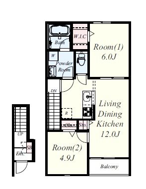 フェリーチェ鶴見 203号室 間取り
