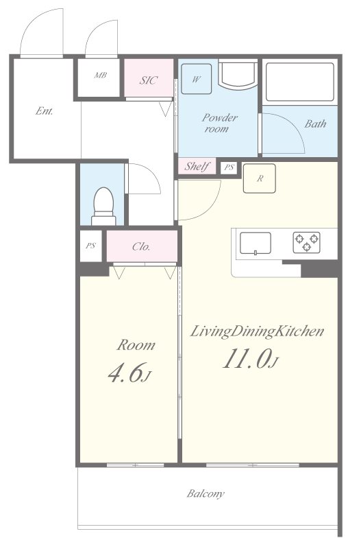 グランドール京都 間取り図