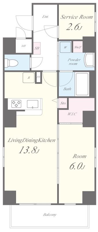MEIN SCHLOSS亀戸 間取り図