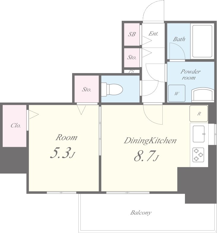 VALENTIA麻布 間取り図