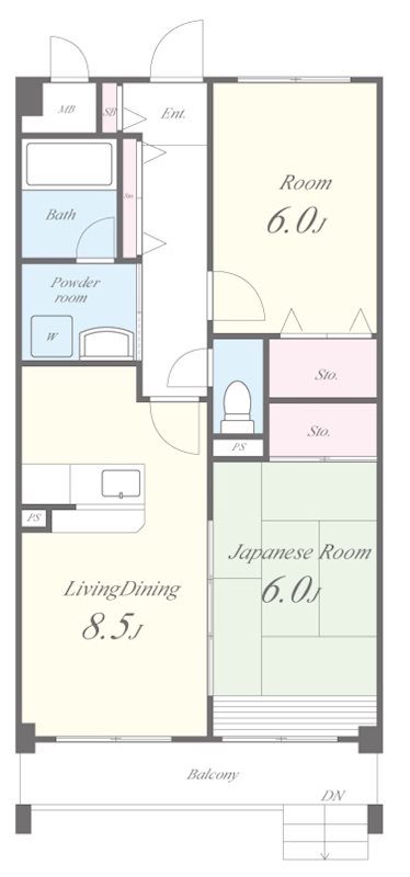 ソシア売布 間取り図