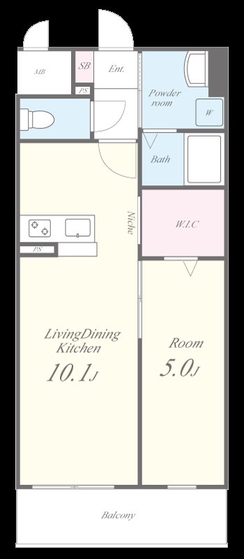 グランパシフィック花園innovation 間取り図