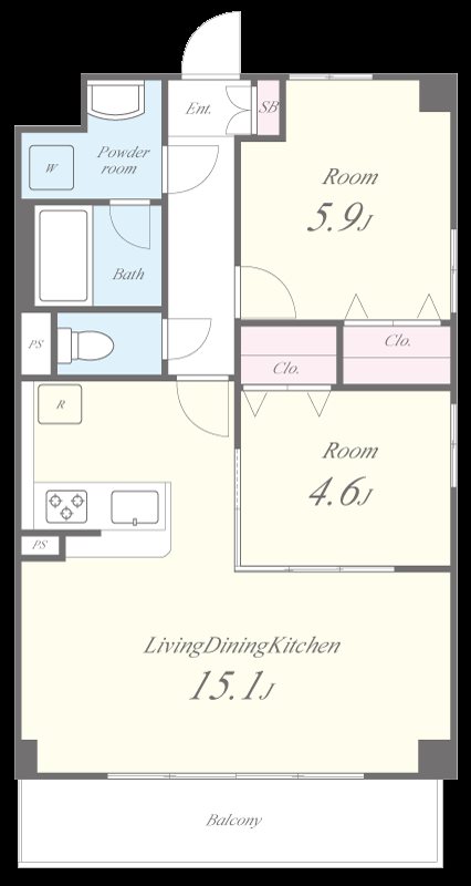 ジュネス稲城 間取り図