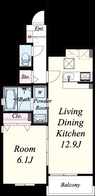 サザンテラス・ソレアード 間取り図