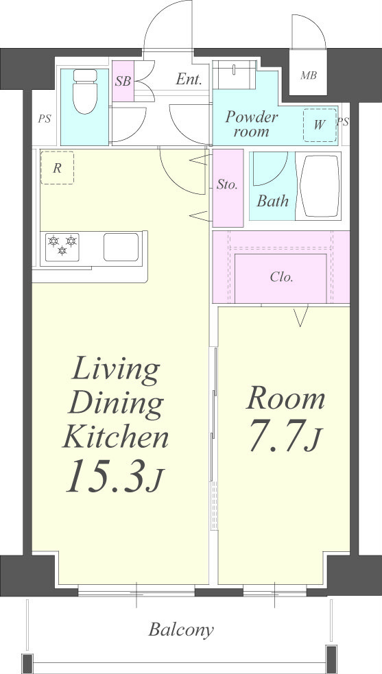 クレシェンテ月島 間取り図