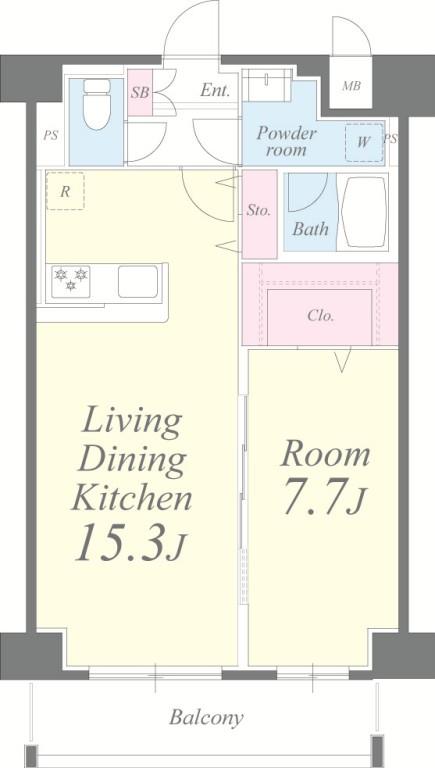 クレシェンテ月島 間取り図
