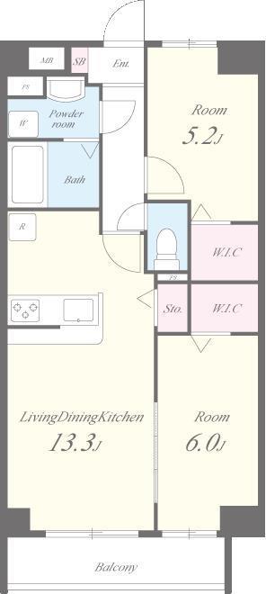 ソフィアコート扇 間取り図