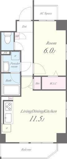 スカイガーデン錦糸町 間取り図