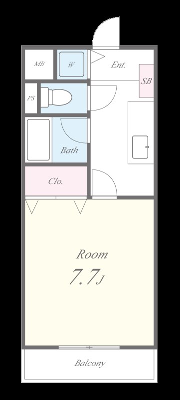 ラフィネシャンブル 間取り図