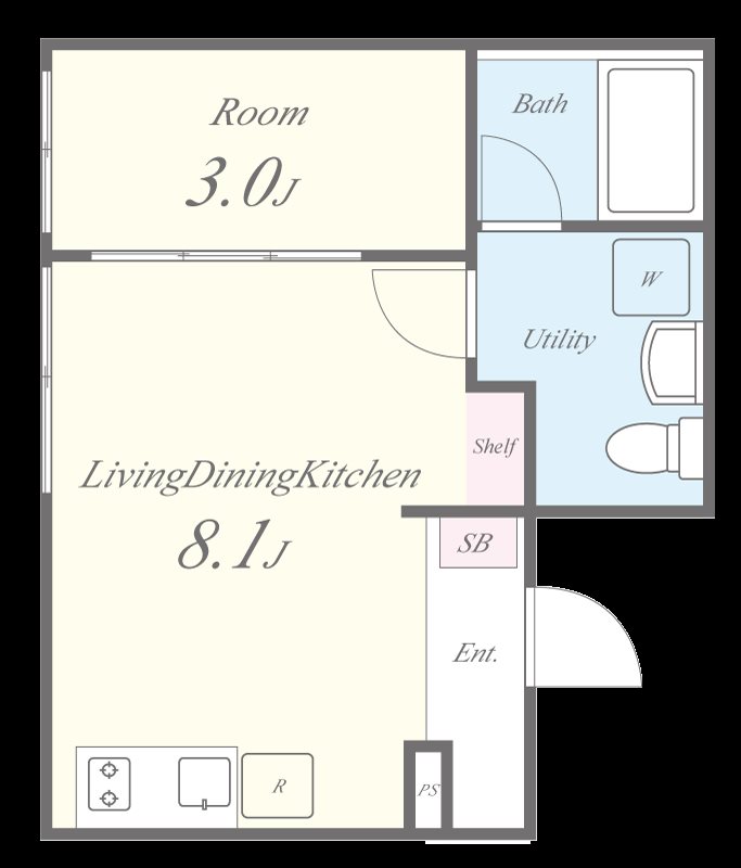 コルビジェスリー 間取り図