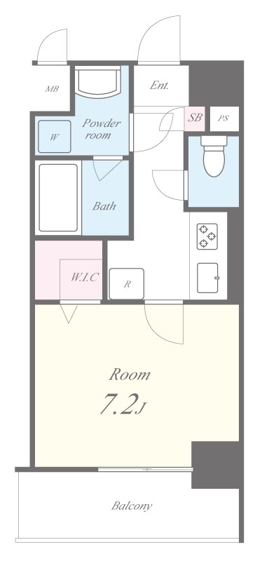 コージーコートVI 間取り図