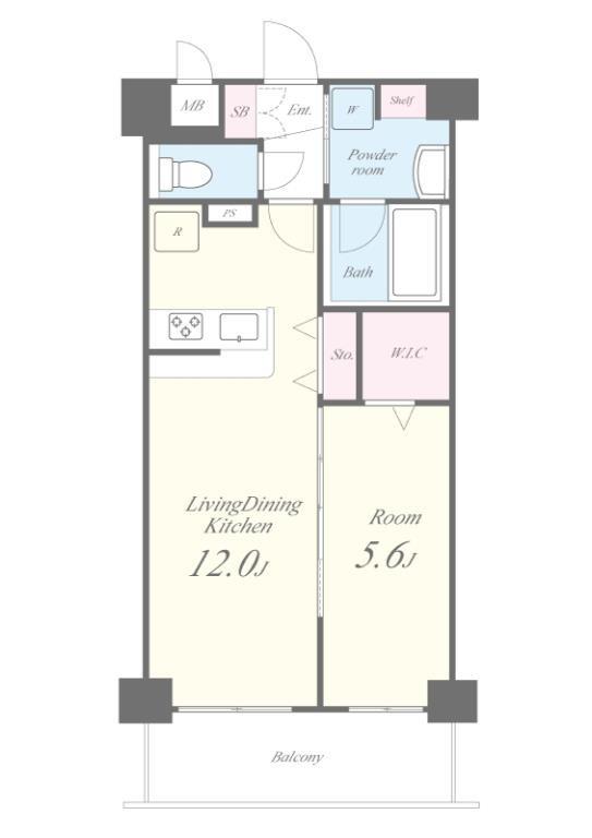 LIBRE(リーブル) 505号室 間取り