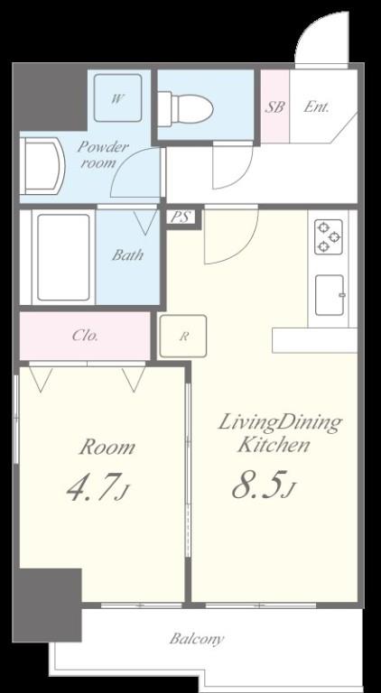 アールクレスト秋葉原 間取り図