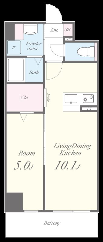 グランパシフィック花園innovation 904号室 間取り
