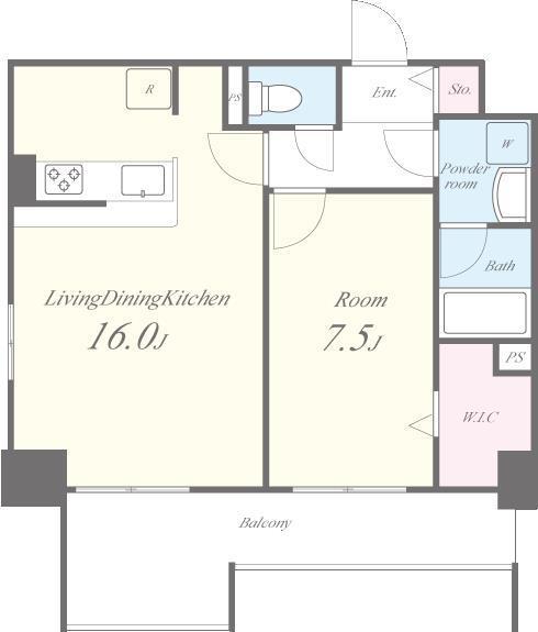 月島リバーサイドハイツ 間取り図
