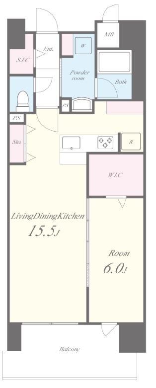 ラ フェリーチェ難波 間取り図