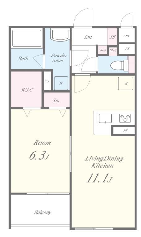 Loire FⅡ(ロアールエフツー) 間取り図