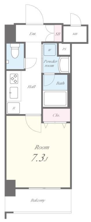 グランレーヴ東尾久 間取り図