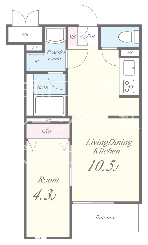 メアヌイ北戸田 間取り図
