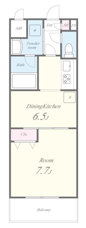 ネオコート早稲田 間取り図