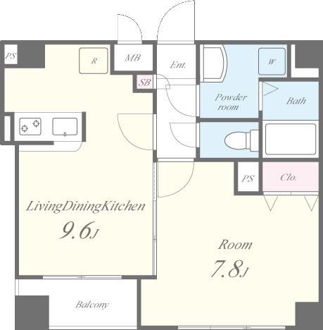 ヴェルデール白山 間取り図