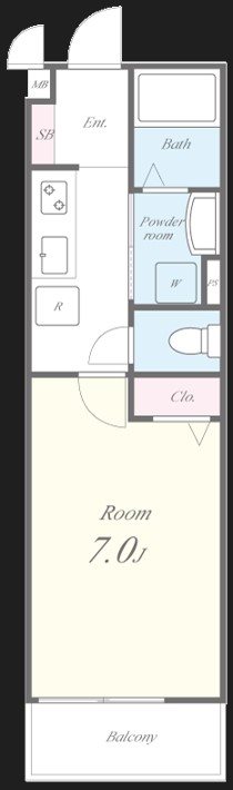 アップル塚本 間取り図