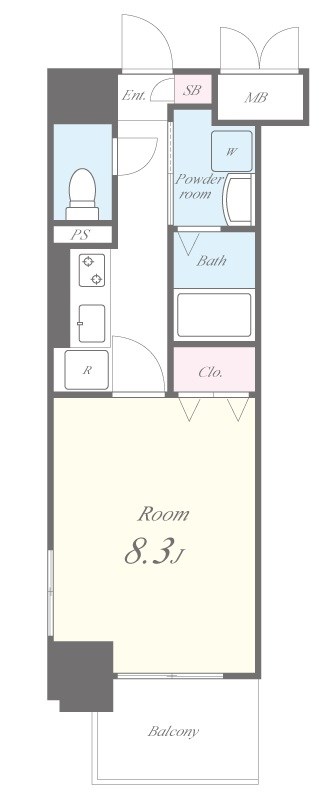 ランエージ新御徒町 間取り図