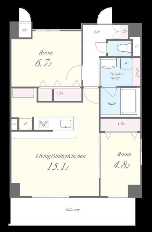 クリエ堺 間取り図