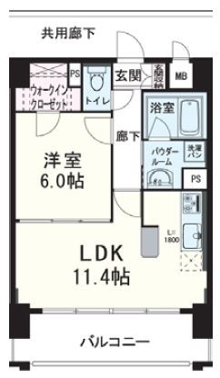 TOMODOAL 北梅田 0703号室 間取り