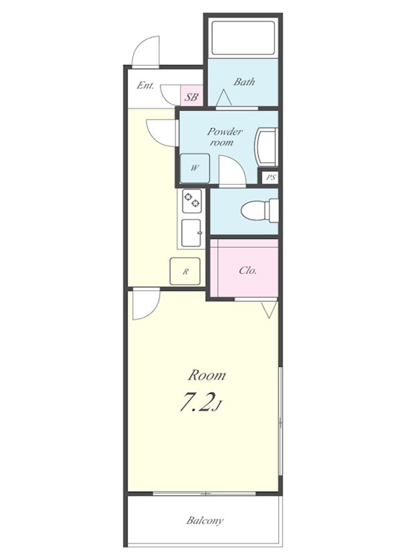 グランディール門前仲町 間取り図
