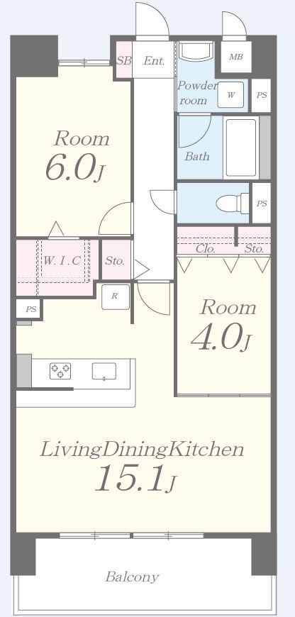 グレイス京橋 802号室 間取り