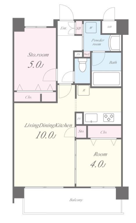WISTERIA(ウェスタリア) 間取り図