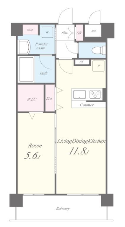 WISTERIA(ウェスタリア) 間取り図