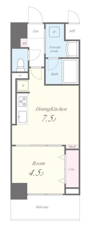 リュエルうめきた 間取り図