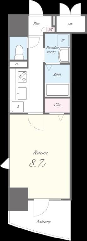 メゾンド－ル入谷 間取り図