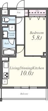 インペリアル弦巻 間取り図