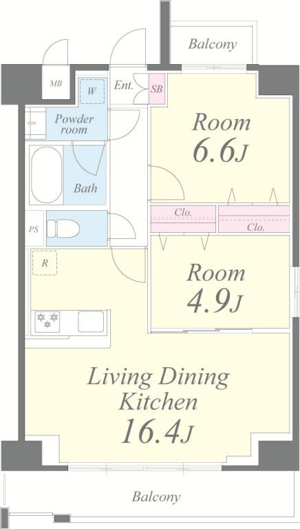 クレシェンテ月島 間取り図