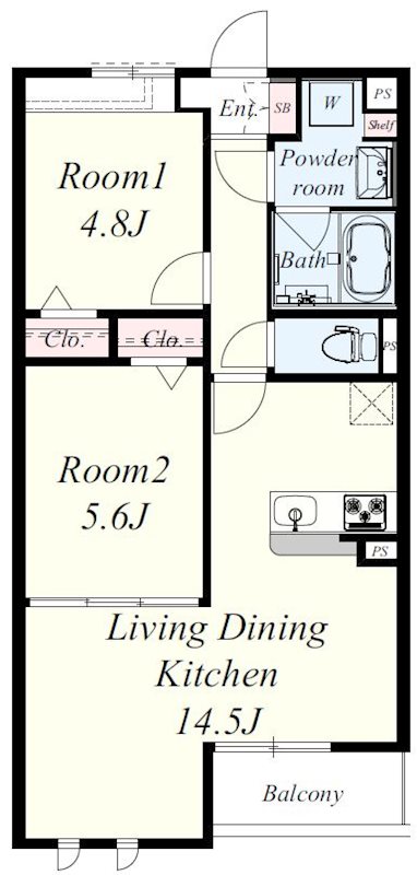 カシータ・ソル 間取り図