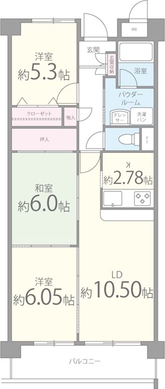 大井路 間取り図