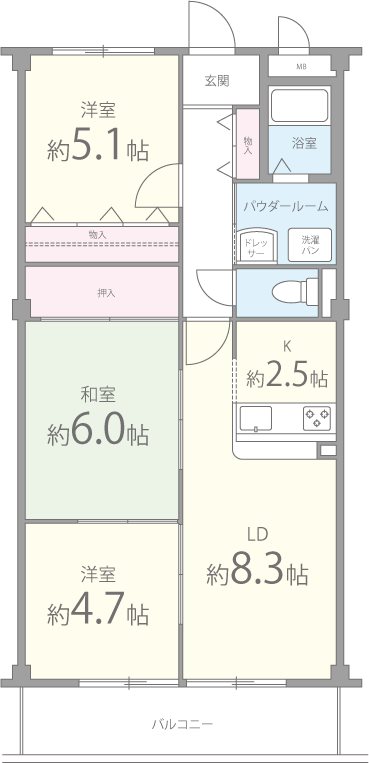 パルトーク山本 間取り図