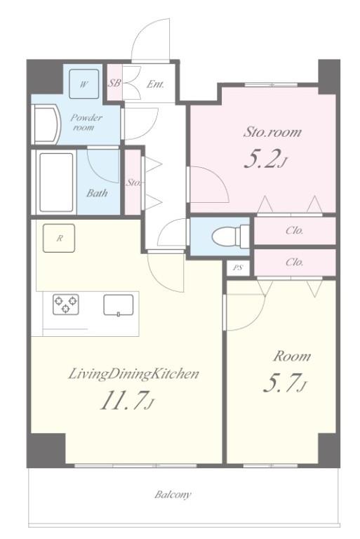 ポルタフォルトゥーナ 間取り図