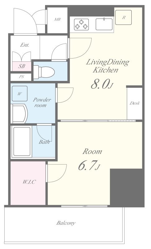 ラフィシア関内 間取り図
