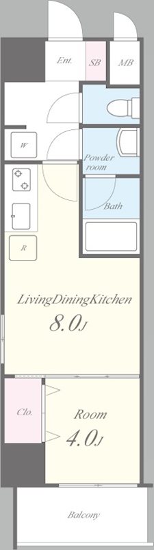 LaCASA新北野Ⅱ 間取り図